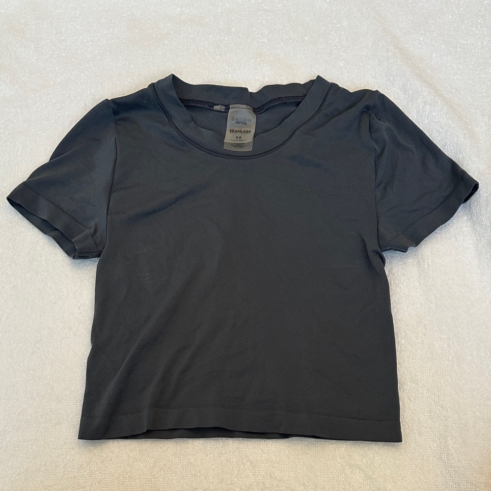 Aritzia Women's Charcoal Short Sleeve Tee